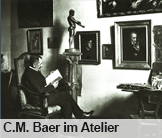 C.M. Baer im Atelier